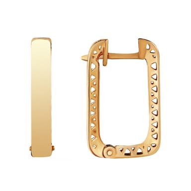 Серьги из золота без вставки