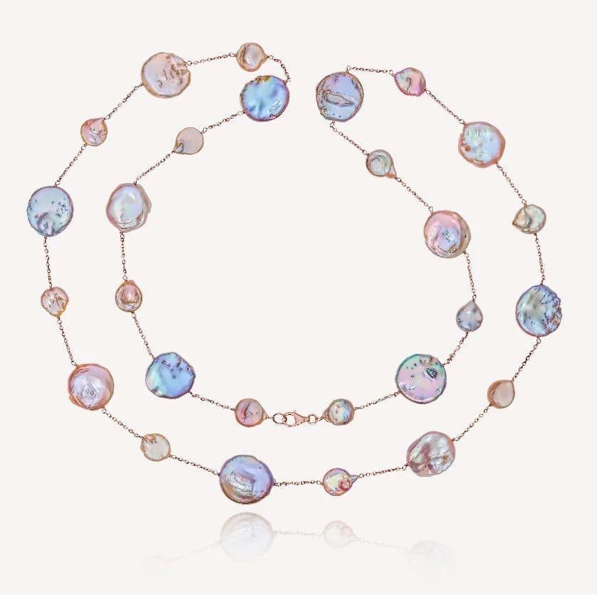 Колье из серебра 925 с жемчугом