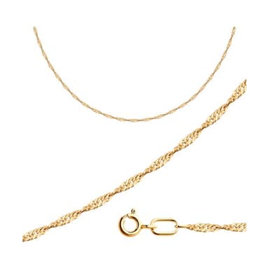 Цепь полновесная из золота 585 без вставки