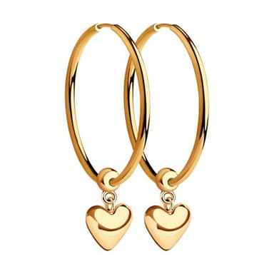 Серьги из золота 585 без вставки