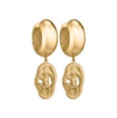 Серьги из латуни без вставки