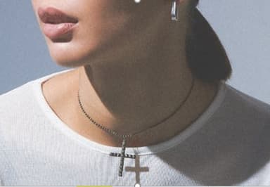 Колье из серебра 925 без вставки