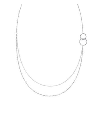 Колье из серебра 925 без вставки