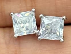 Серьги из серебра 925 с кубическим цирконием