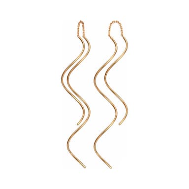 Серьги из золота без вставки