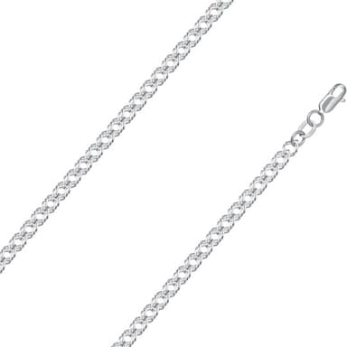 Цепь полновесная из серебра 925 без вставки