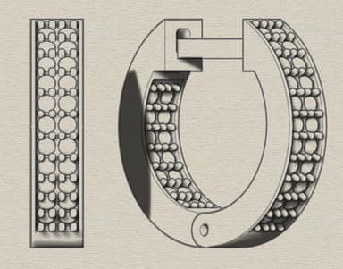 Серьги из серебра 925 с фианитами