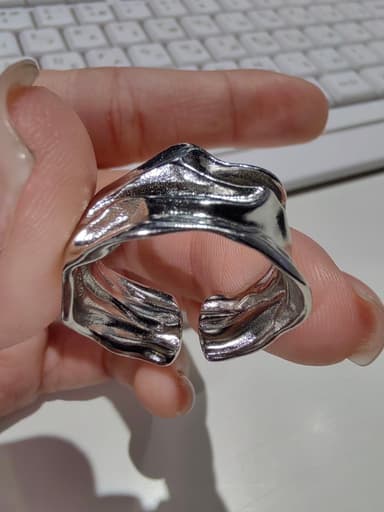 Кольцо из серебра 925 без вставки