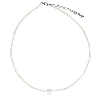 Колье из стали с перламутром