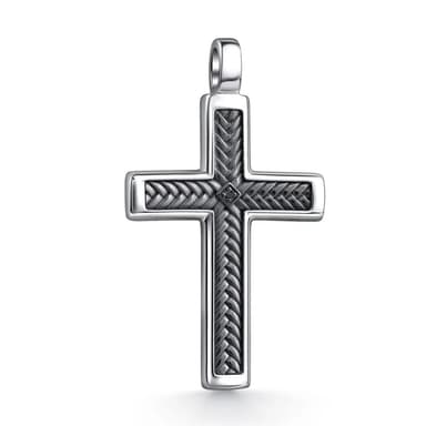 Подвеска из серебра 925 с бриллиантами