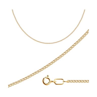 Цепь полновесная из золота 585 без вставки