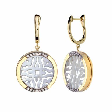 Серьги из серебра 925 с перламутром