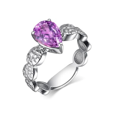 Кольцо из серебра 925 с аметистами