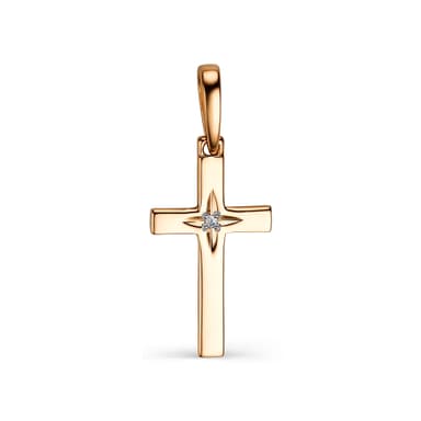 Подвеска из золота 585 с бриллиантами