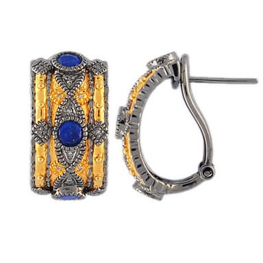 Серьги из серебра 925 с бриллиантами