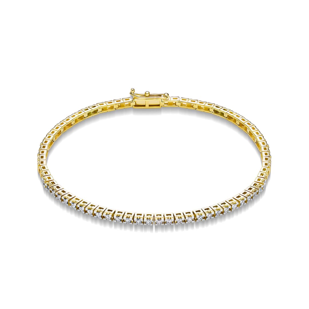 Браслет из золота 585 с  бриллиантом