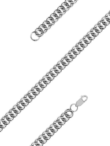 Цепь полновесная из серебра 925 без вставки