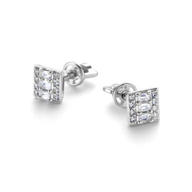 Серьги из золота 585 с  бриллиантом