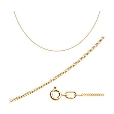 Цепь полновесная из золота 585 без вставки