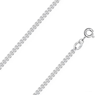 Цепь полновесная из серебра 925 без вставки