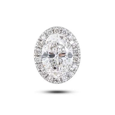 Подвеска из золота 585 с выращенным бриллиантом