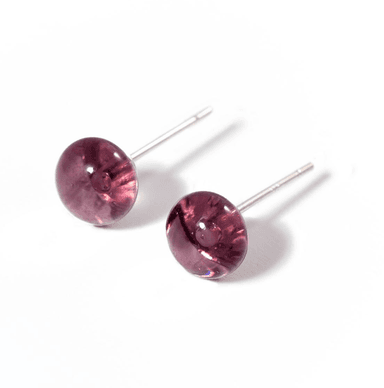 Серьги из латуни с ювелирным стеклом