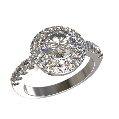 Кольцо из серебра 925 с фианитами