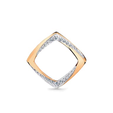 Подвеска из золота 585 с фианитами