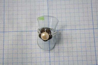 Кольцо из серебра 925 с жемчугом