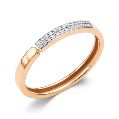 Кольцо из золота 585 с бриллиант