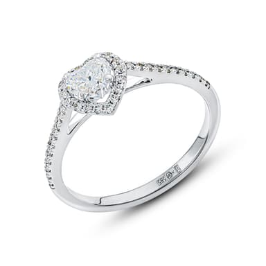 Кольцо из золота 585 с выращенным бриллиантом