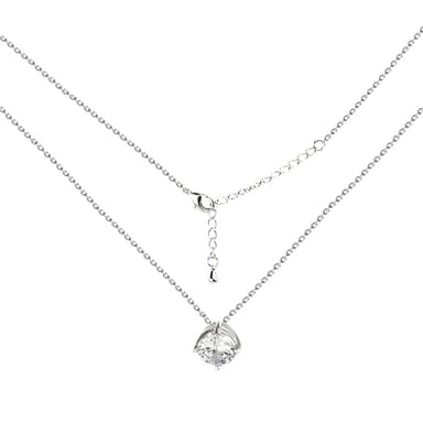 Колье из серебра 925 с кубическим цирконием