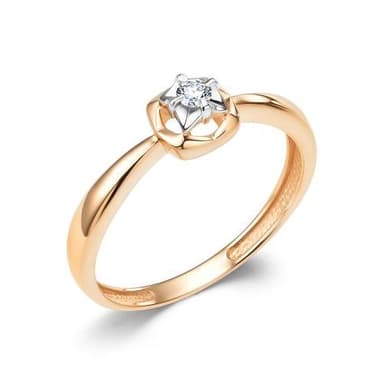 Кольцо из золота 585 с бриллиантами