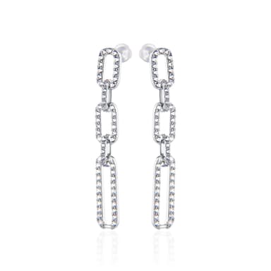 Серьги из серебра 925 с кубическим цирконием