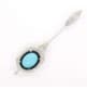 Брошь из серебра 925 с бирюзой