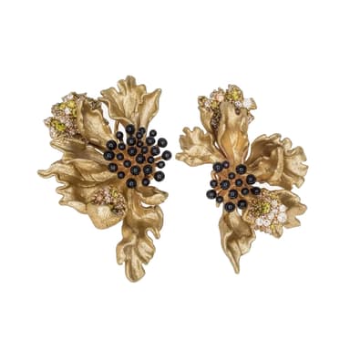 Серьги из бижутерного сплава с фианит