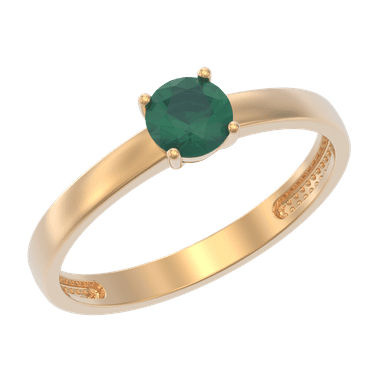 Кольцо из золота 585 с агатами