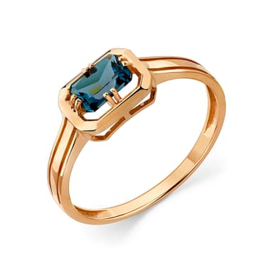 Кольцо из золота 585 с топазом лондон