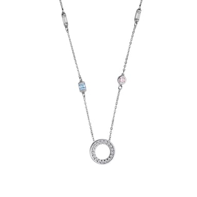 Колье из серебра 925 с кристаллами swarovski