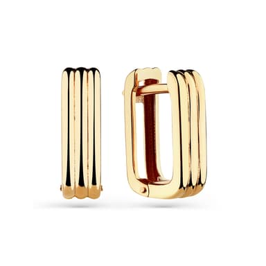 Серьги из золота 585 с без вставки