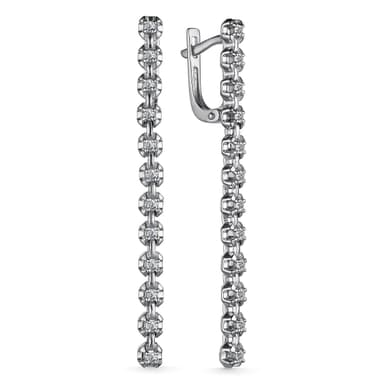 Серьги из золота 585 с бриллиантами