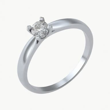 Кольцо из серебра 925 с выращенными бриллиантами