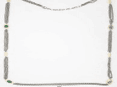 Колье из серебра 925 с агатом