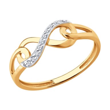 Кольцо из Золота 585 с фианитами