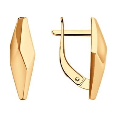 Серьги из золота без вставки