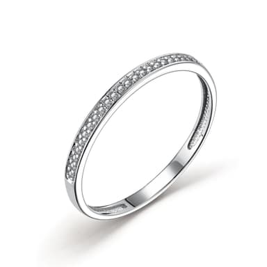 Кольцо обручальное из золота 585 с бриллиантами