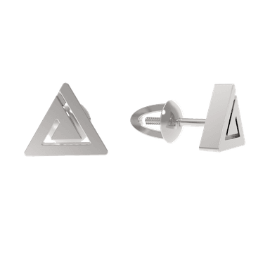 Серьги из серебра 925 без вставки