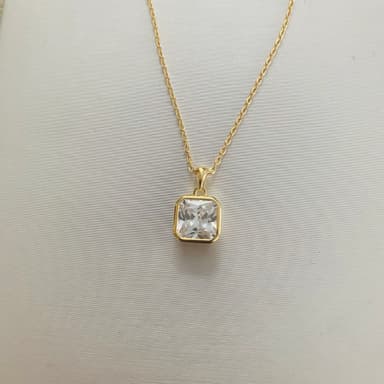 Колье из серебра 925 с кубическим цирконием