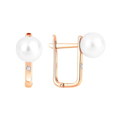 Серьги из золота 585 с жемчугом