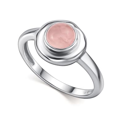 Кольцо из серебра 925 с кварцем